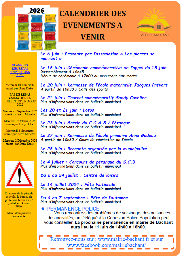 calendrier