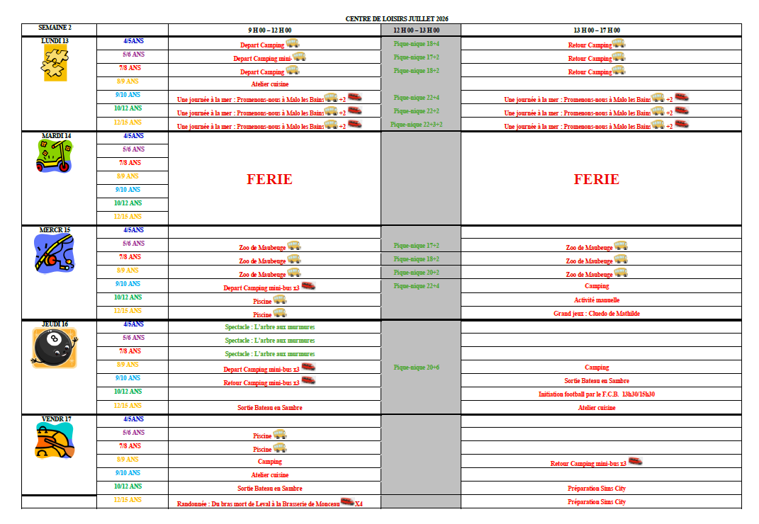 semaine 2