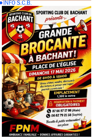 Grande brocante du S.C.B.